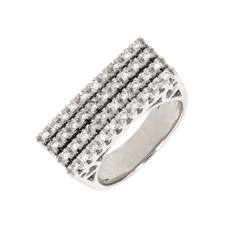 Bague diamants 0.40 carat or blanc 12.20g Comme neuf -  reconditionné disponible sur Gemme Les Bijoux